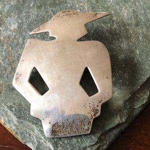 Vintage Sterling Silver lady pin- Mexico